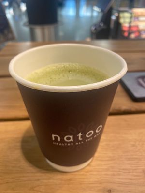 Matcha latte!   at Natoo in Frankfurt