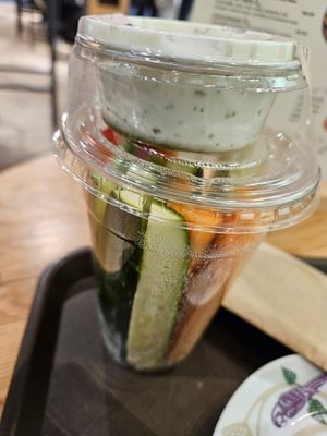 Veggie sticks at Natoo in Frankfurt