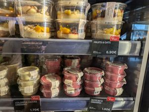 Deserts and dressings at Natoo in Frankfurt