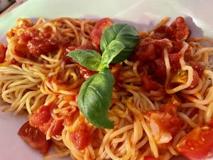 spaghetti pomodoro at Vapiano in Hannover