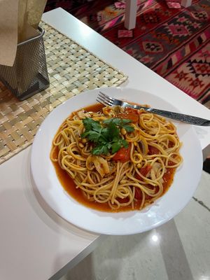 Yummy Spaghetti  at Vegan Spectrum مطبخ الطيف النباتي in Amman