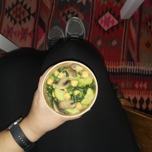 Green stew at Vegan Spectrum مطبخ الطيف النباتي in Amman