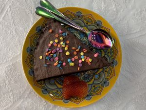 Chocolate cake   at Vegan Spectrum مطبخ الطيف النباتي in Amman