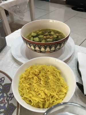 The green stew, super healthy and delicious   at Vegan Spectrum مطبخ الطيف النباتي in Amman