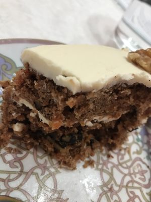 The carrotcake  at Vegan Spectrum مطبخ الطيف النباتي in Amman