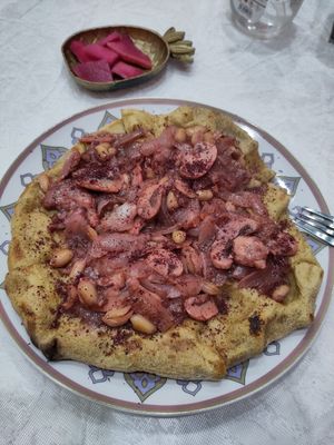 Vegan mushakran, very delicious. I had wanted to try a vegan version of the traditional Palestinian dish, and it did not disappoint! (Be aware: only available some days) at Vegan Spectrum مطبخ الطيف النباتي in Amman