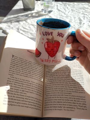 Hot chocolate with cinnamon, made on coconut milk. In my taste it was the perfect combo ☕ at Vegan Spectrum مطبخ الطيف النباتي in Amman