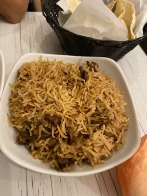 Mushroom Rice  at Namaste in Wolverhampton