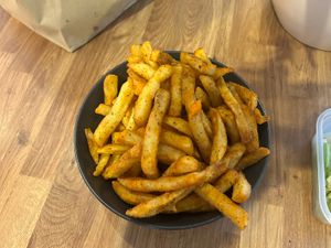 Nepalese masala chips   at Namaste in Wolverhampton