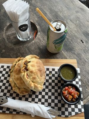   at La Casa de la Empanada in Antigua