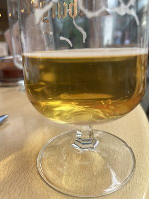 Stuff sitting at bottom of beer   at Thai Chi in Freiburg