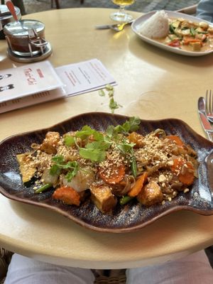 Pad Thai with tofu  at Thai Chi in Freiburg