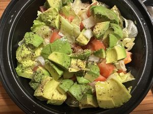 Delicious avocado salad  at ETHIOERITREA RESTAURANT in Syracuse