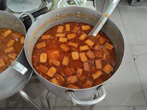 Curry gravy to go along banh mi bread at An Lac Tam - P2 in Da Lat
