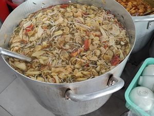 Big pot of noodles at An Lac Tam - P2 in Da Lat