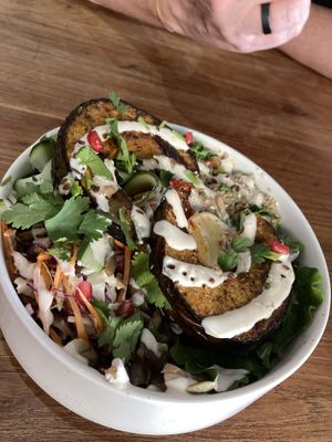 Roast pumpkin and quinoa bowl  at Seed Cafe in Colombo