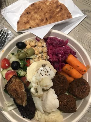 Vegan falafel bowl  at Chick Peace - Shinsegae Jung-gu in Seoul