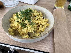 Delicious risotto   at The Rabbit Hole in Sibiu