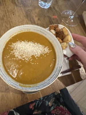 Lentil soup   at The Rabbit Hole in Sibiu