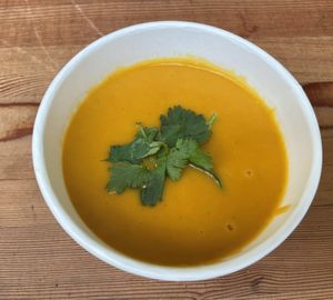 Butternut squash soup at Grassroots in Port Alberni