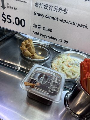 Spring rolls   at Ji Xiang Ru Yi Vegetarian in Central Singapore