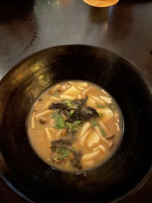 miso soup  at Jasmijn en Ik in Utrecht