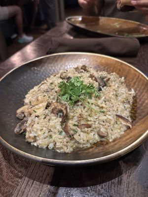 Wild mushroom risotto  at Universal Studios - The Toothsome Chocolate Emporium & Savory Feast Kitchen in Orlando