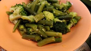 French beans and cauliflower  at Jagannath na Kurskoj in Moscow