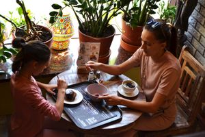 Посетители Джаганната на Курской  at Jagannath na Kurskoj in Moscow