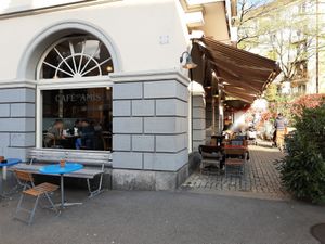 Exterior at Café des Amis in Zurich