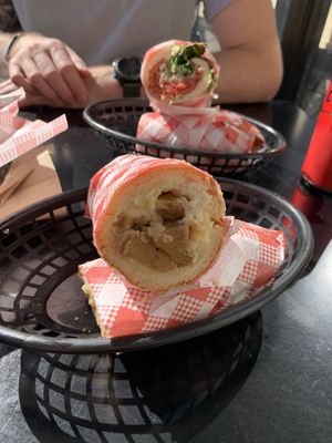 Philly cheese steak   at Sanga in Sydney