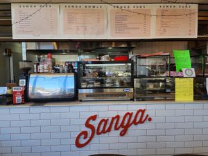 Counter of goodies at Sanga in Sydney
