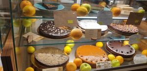 Desserts also gluten free at DaOrganic restaurant in Sofia