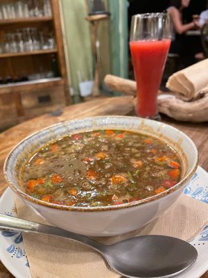 (Amazing) bean soup at DaOrganic restaurant in Sofia