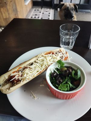 Meatball sub at Hebden Sarnies in Hebden Bridge