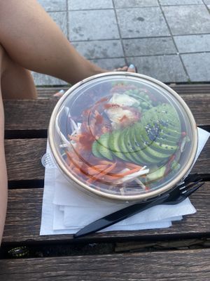 Vegan bowl. Enjoy it outside when the sun is shining🤩  at The Green Corner in Koege