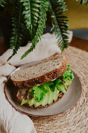 Avocado & hummus sandwich at The Fresh Factory in Nijmegen