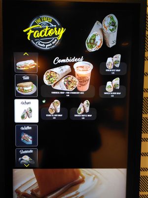 Wrap menu at The Fresh Factory in Nijmegen