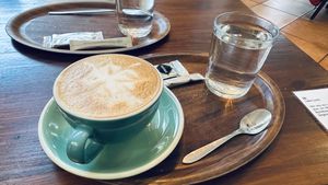 Vegan Cappuccino   at Equilibrium Kaffee in Vienna