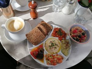 Oriental breakfast (vegan)  at Burggasse 24 in Vienna