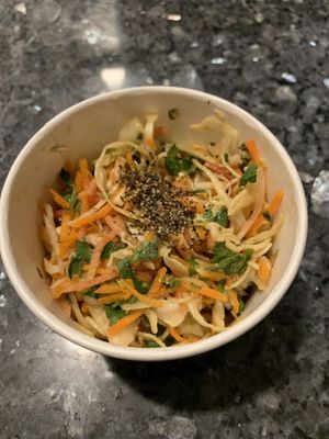 Side of slaw at Chaia in Bethesda