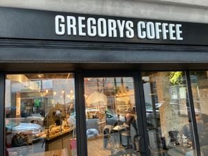 Front at Gregorys Coffee in Brooklyn