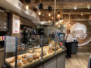 Inside at Gregorys Coffee in Brooklyn