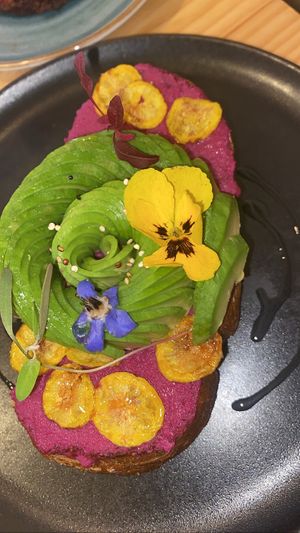 Vegan avo toast   at Avocado in Cusco