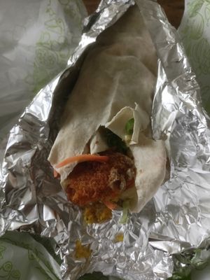 Falafel Wrap at VeganLand in Ratingen
