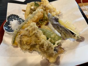 Vegan Tempura at Shikinosato  in Ninohe