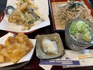 Ten Zaru Soba (cold noodles) at Shikinosato  in Ninohe