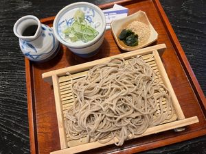 Vegan Zaru soba at Shikinosato  in Ninohe