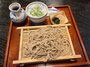 Vegan Zaru soba at Shikinosato  in Ninohe