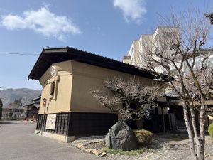 Outside the "Kura" - additional dining space located next to the main building of the restaurant. at Shikinosato  in Ninohe
